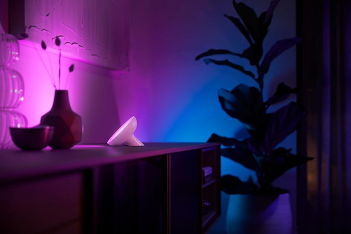 Philips Hue White & Color Ambiance, lampe Bloom, 4ème génération - Blanc, compatible Bluetooth, fonctionne avec Alexa, Google As