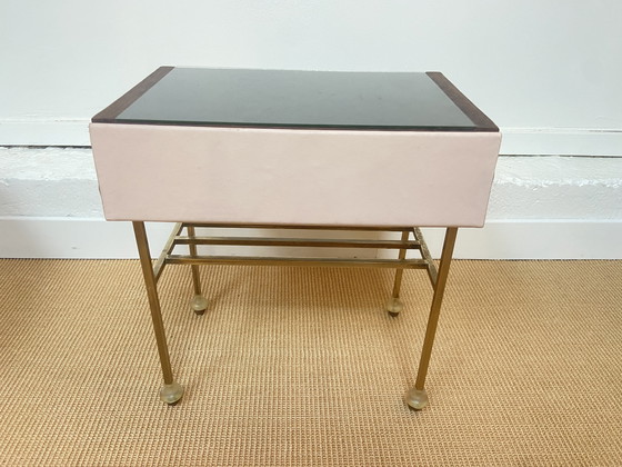 Image 1 of Paar Chevets aus Palisander und Leder, Italien, 1960