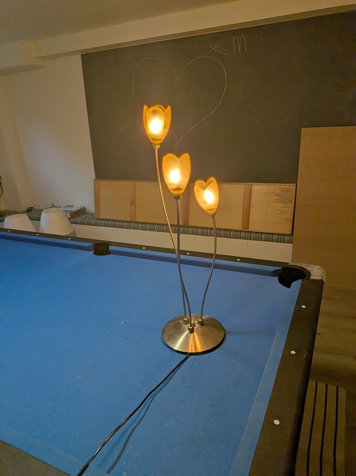 Vintage Harco Loor Tulip Table Lamp 1980s