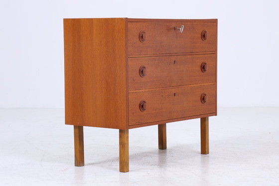 Image 1 of Hermosa teca de la vendimia cómoda | Mid Century cajones mueble de madera de almacenamiento 60s #08-12