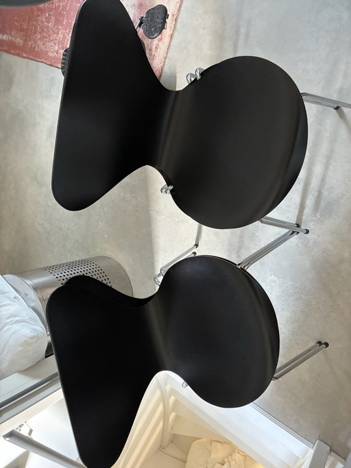 Fritz Hansen vlinderstoelen zwart