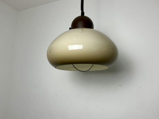 Image 1 of Vintage Herda pendant lamp with mushroom shade
