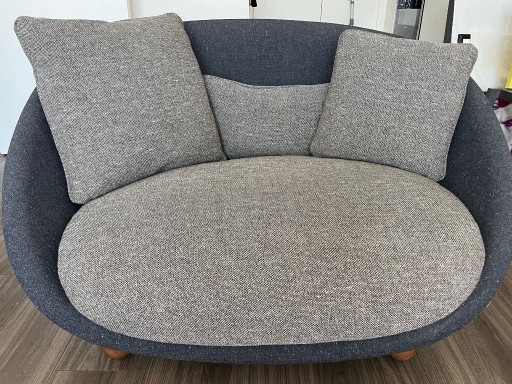 Moooi Love Sofa by Marcel Wanders – Custom Two-Tone (Blue & Grey) – Excellent Condition