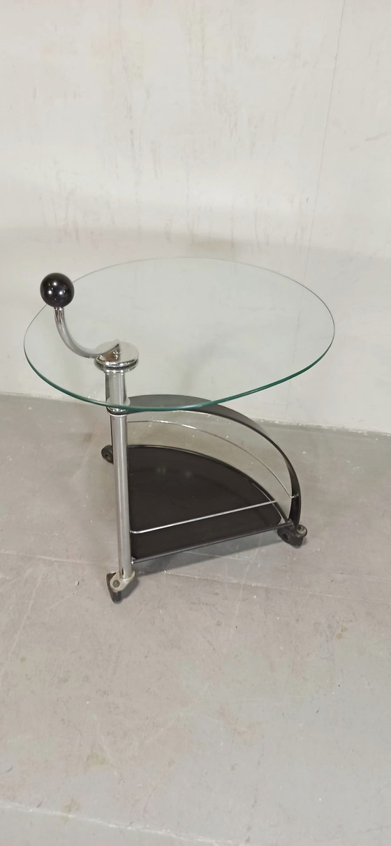 Image 1 of Postmodern side table trolley 