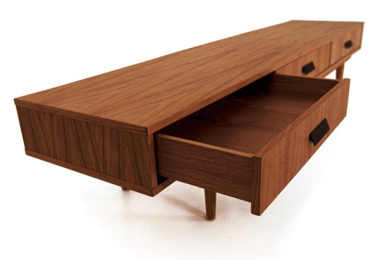 Image 1 of Lowboard 3 laden eiken gebeitst teak - L01