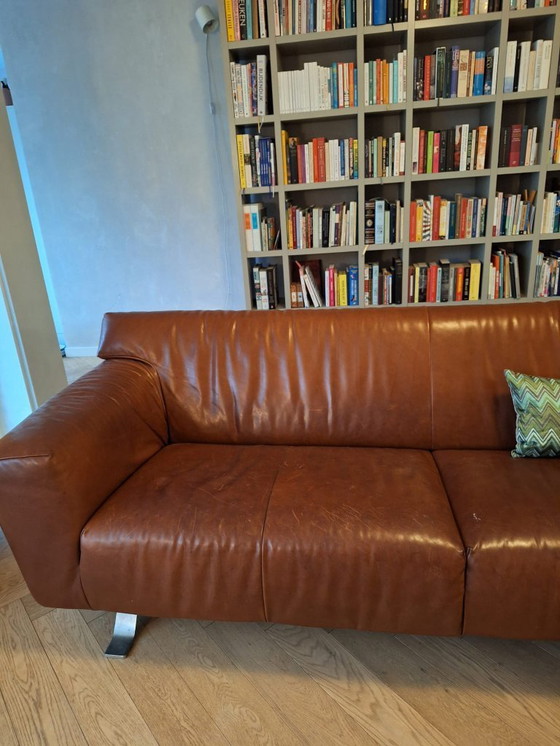 Image 1 of Labelbank Santiago Gerard van den Berg 3-Sitzer aus cognacfarbenem Leder