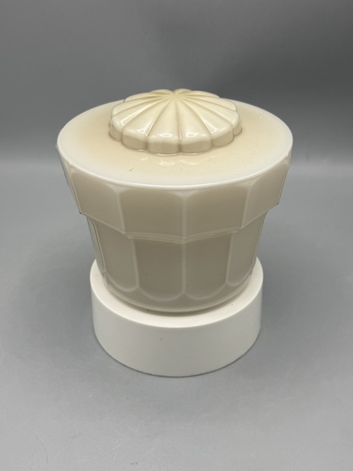 Thabur plafondlamp in crème glas