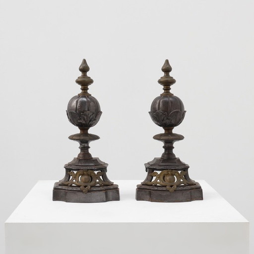 Englische Kaminböcke im Charles II-Stil des 20. Jahrhunderts