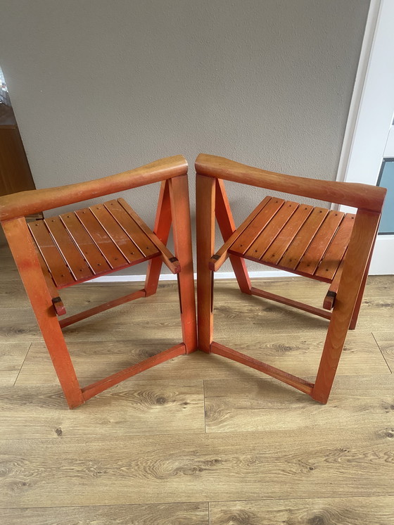 Image 1 of 2 sedie pieghevoli vintage Aldo Jacober