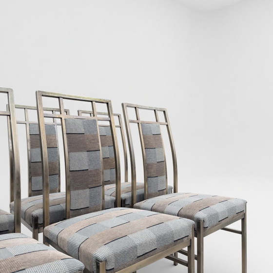 Image 1 of Vintage messing set 6 stoelen