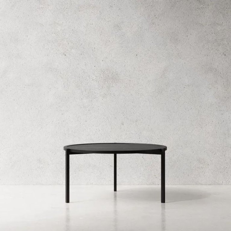 Mesa de centro NICHBA Ø90 – Fresno negro