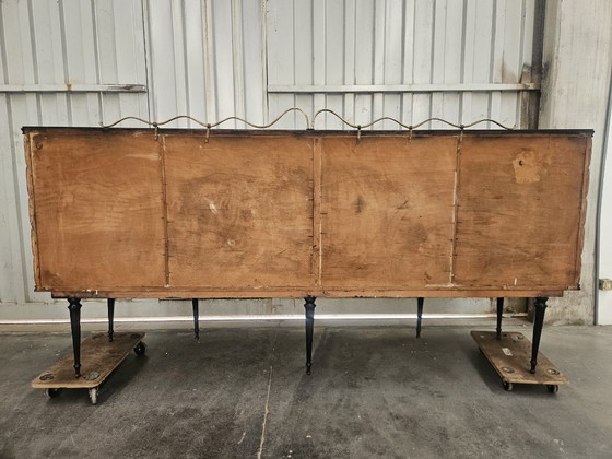 Vittorio Dassi Rosewood Credenza With Black Glass Top, Italian 1940 – Vittorio Dassi Mobili Moderni (photo 36 of 36)