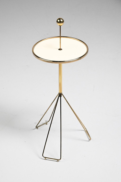 Vintage messing bijzettafeltje