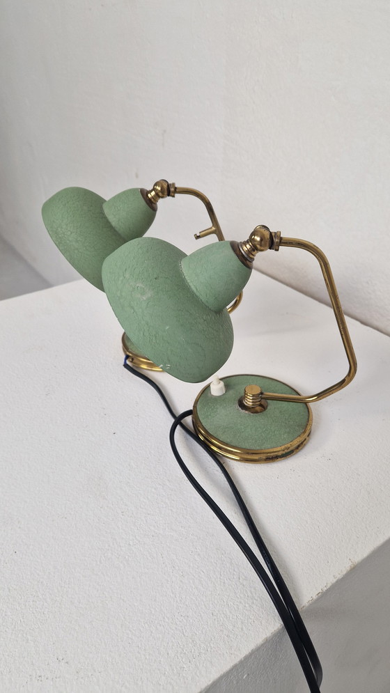 Image 1 of 2 lámparas de mesilla de noche de los años 50 realmente geniales