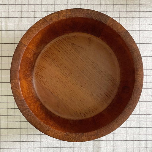Ciotola XXL in Teak Mid Century Nissen Bowl Anni '60 Vintage Scandi – schalen, Wood