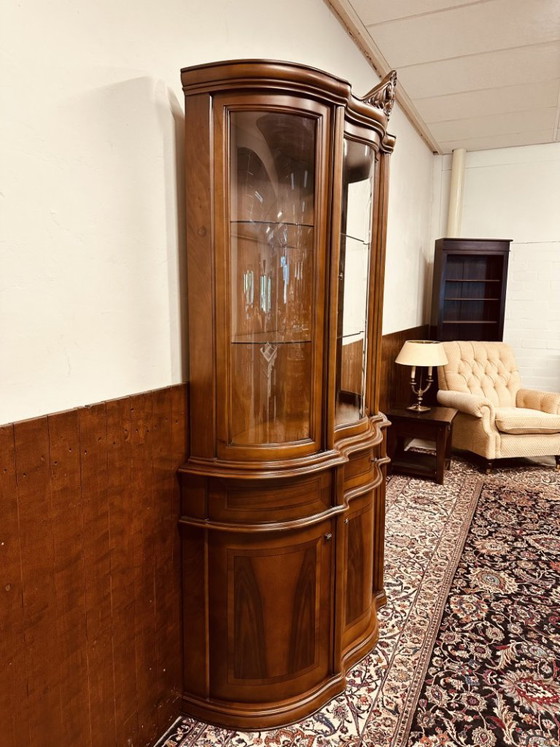 Klassische Jugendstil Anrichte – Vitrine, Glas, Metall (photo 4 of 16)