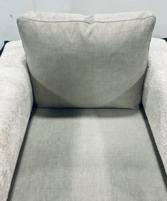 Image 1 of Caracole Modern Gray Bolster Me Clubstoelen (paar), luxe, eigentijdse gestoffeerde accentstoelen voor de woonkamer