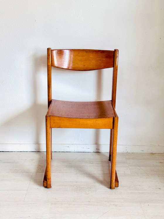 Sedia da orchestra vintage Sven Markelius anni '30, Sedie da pranzo, Legno, Marrone (foto 2 di 9)