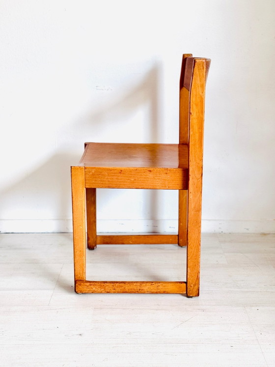 Sedia da orchestra vintage Sven Markelius anni '30, Sedie da pranzo, Legno, Marrone (foto 4 di 9)