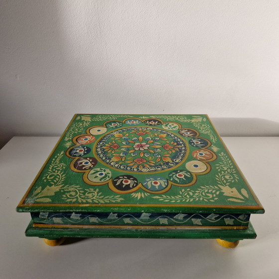 Image 1 of Vintage plant table Indian side table 90s