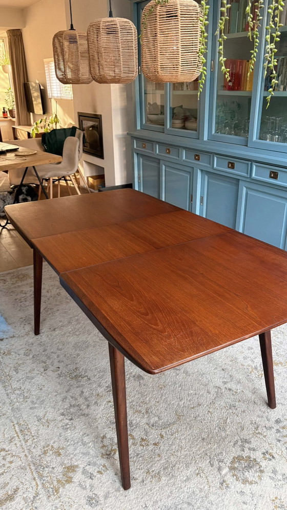 Image 1 of Vintage teak extendable dining table, Louis van Teeffelen