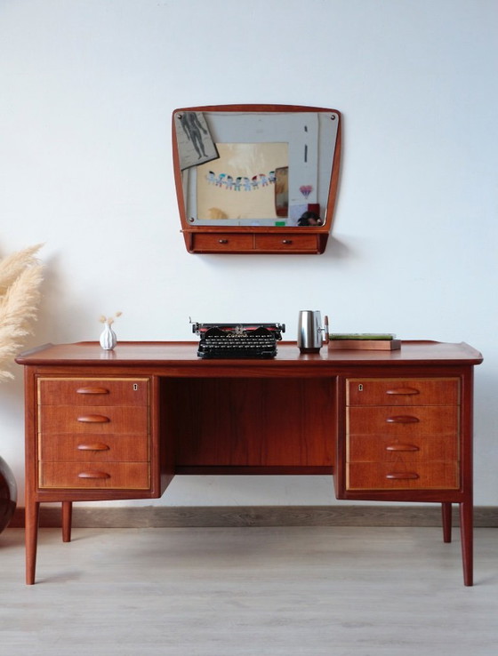 Image 1 of Svend Aage Madsen Schreibtisch: Teak & dänisches Design (HP Hansen)