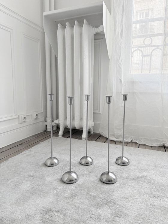 Image 1 of Set vintage postmodernistische IKEA-kaarsenstandaards uit de jaren 80.