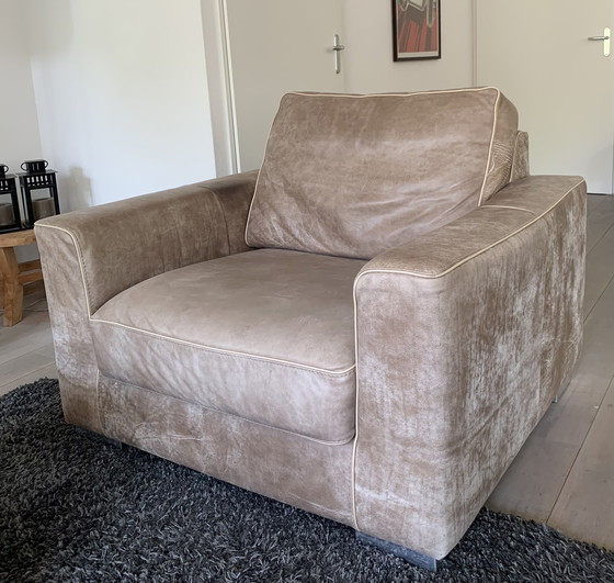 Image 1 of Fauteuil en cuir / Love seat (2x)