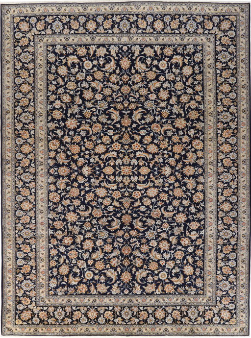 Persian carpet Kashan, 4.10 x 3.02 cm, Oriental carpet, fine, No. 1107