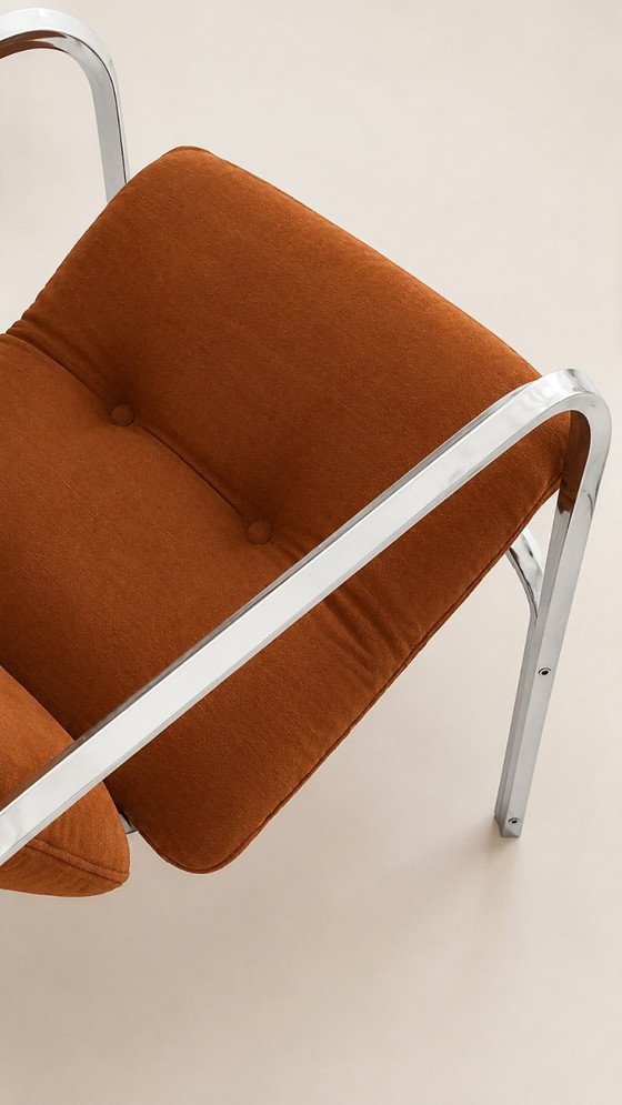 Image 1 of Set of 2 Italian lounge chairs 70S