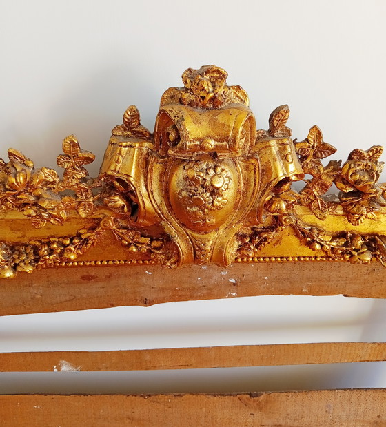 Image 1 of Louis XVI mirror frame in gold leaf