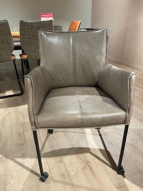 Bree's Armstoelenset Cabana S/6 – Bree's New World, eetkamerstoelen, Leather, Design