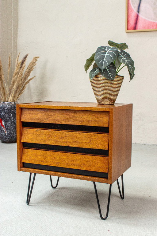 Vintage ladekast, dressoir, bijzettafel, teak, midden 20e eeuw – ladekasten, Wood (photo 2 of 10)