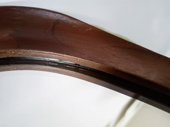Mid-Century Deense Teak Wandspiegel – Organisch Design – Ca. 1965-1975 – Glass, Wood (photo 16 of 20)