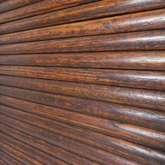 Image 1 of Armadio in rovere con serranda avvolgibile, 1 anta, altezza 123 cm, anni '30