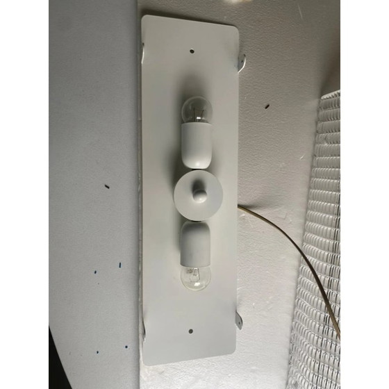 Image 1 of Rechteckige, rosafarbene Wanddekoration aus Muranoglas mit Strasssteinen – 2er-Set