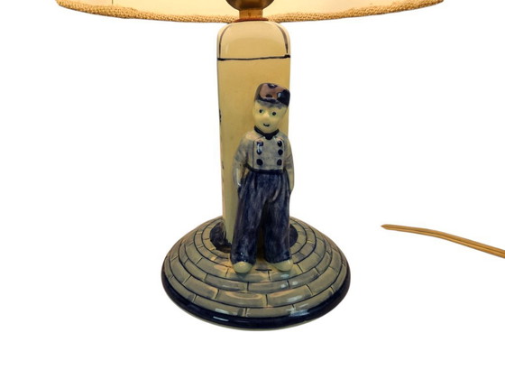 Image 1 of Delft Blue - Table lamp - Ceramics - Holland - 1950s