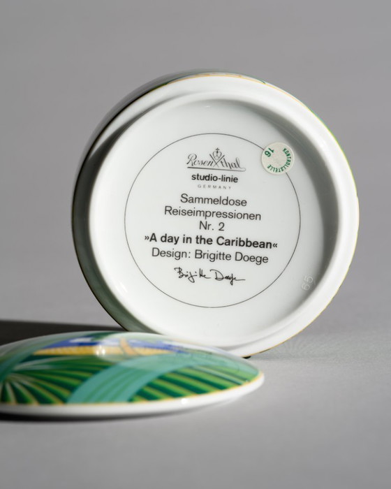 Image 1 of Rosenthal Brigitte Doege Reiseimpressionen Nr. 2 Coffret OP "Une journée dans les Caraïbes"