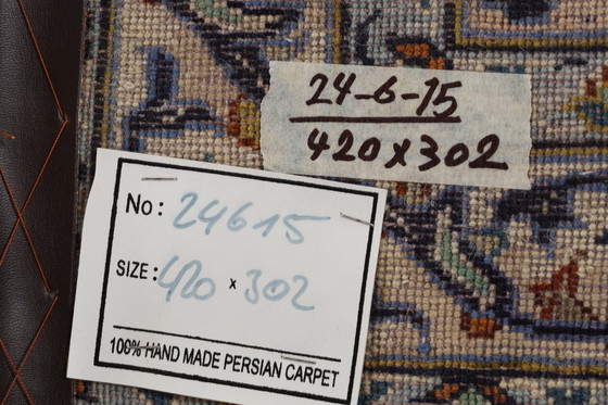 Image 1 of Perzisch tapijt Kashan 4.20 x 3.02 Oosters tapijt fijn nr. 24615