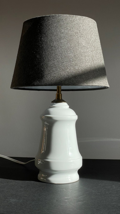 Lámpara de porcelana de Limoges vintage