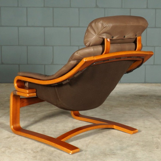 Image 1 of Sillón danés “Apollo” con reposapiés – Svend Skipper – década de 1970