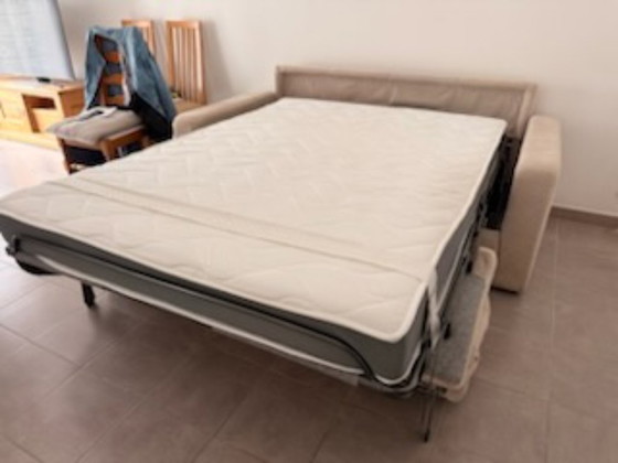 Sofá Cama de 3 Plazas. Fabricación Artesanal Italiana Marca Aerre Divani – Sofás de 3 plazas, Wood (photo 8 of 14)
