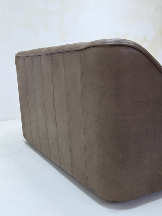 Canapé deux places DS 44 en cuir marron Buffalo de De Sede – Canapés 2 places, Leather (photo 15 of 15)