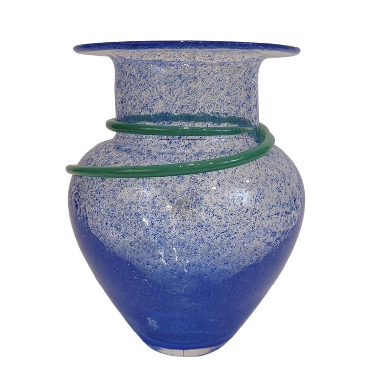 Blown glass vase, Monica Backström for Kosta Boda, 80's
