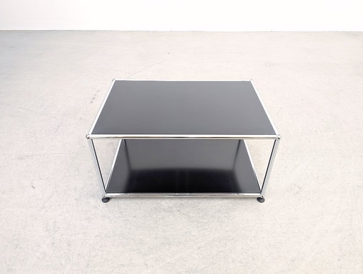 Original USM Haller coffee table Fritz Haller black coffee table