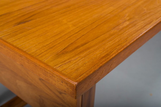 Image 1 of Schwedischer freistehender Architektenschreibtisch aus Teakholz, 1960er Jahre