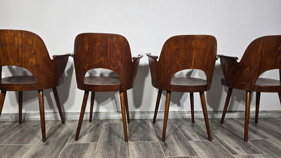 Image 1 of Esszimmerstühle von Oswald Haerdtl für Ton, 4er-Set