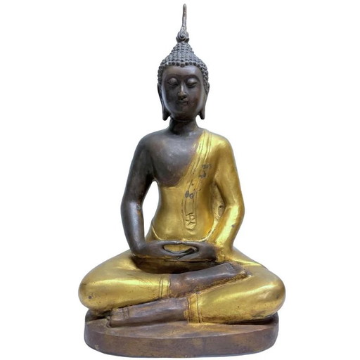 Buda chino de bronce para meditación – Estilo Yongle lote 446
