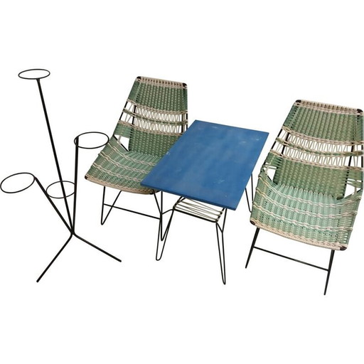 Vintage living room set by Vertex, Czechoslovakia 1960