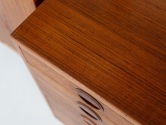 Modulaire wandkast van teakhout, Deens design, jaren 60, ontworpen door Rud Thygesen en Johnny Sørensen, (photo 18 of 32)